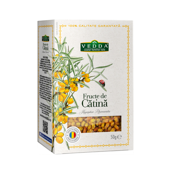 Ceai fructe de catina Vedda – 50 g driedfruits.ro/ Ceaiuri & Creme medicinale